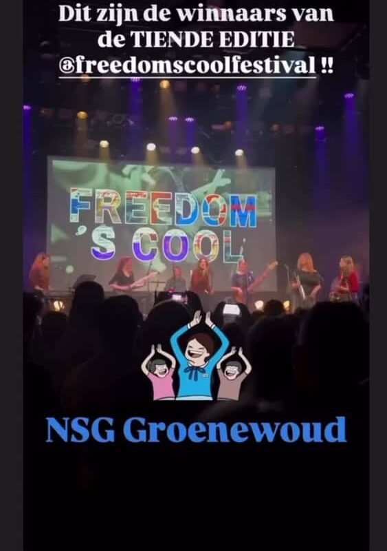 NSG-band @userious_band heeft Freedom’s Cool gewonnen. Dé bandwedstrijd voor schoolbandjes uit re&hellip;